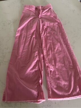 Billabong Pink Wide-Leg Raw Hem Women’s Chinos 24